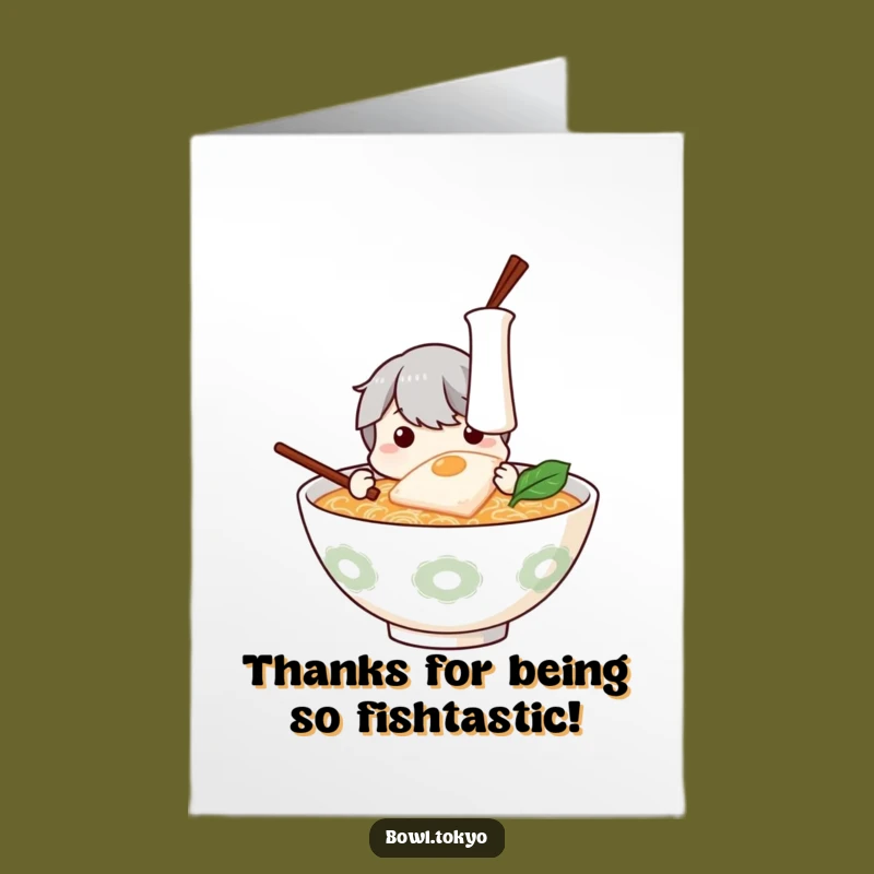 Free Printable Ramen Thank You Card - Curious Appreciation Downloadable Gift