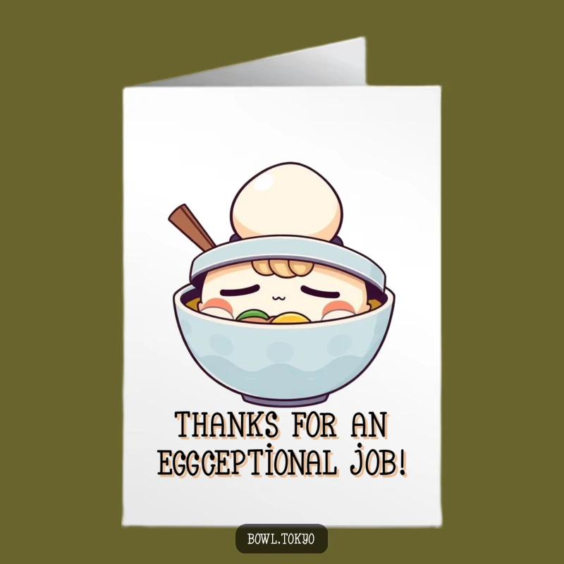 Free Printable Ramen Thank You Card - Sleepy Appreciation Downloadable Gift