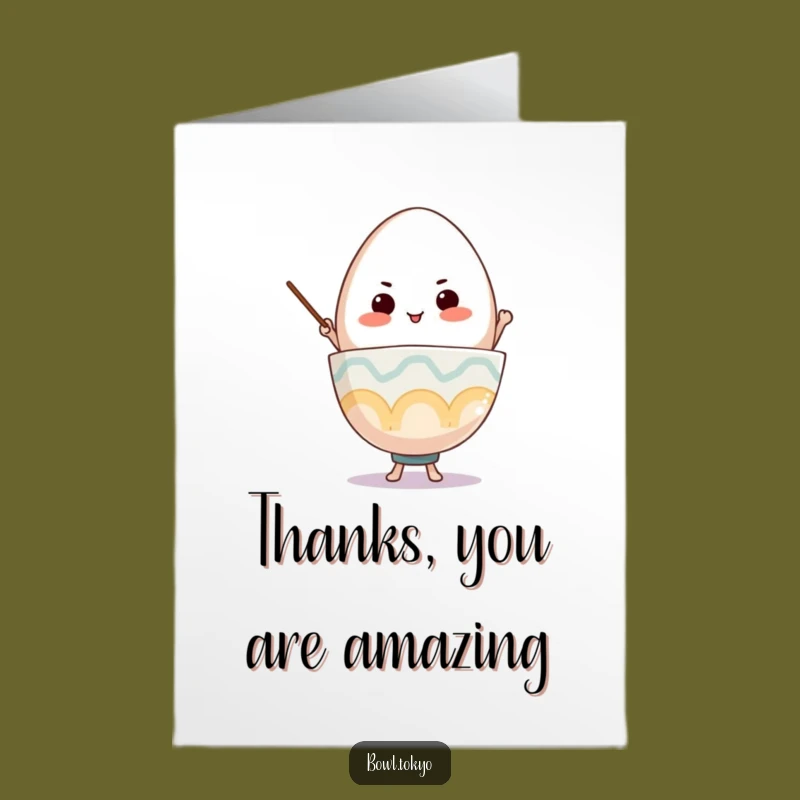 Free Printable Thank You Ramen Card: Egg Balance Gratitude - Funny Downloadable Gift!