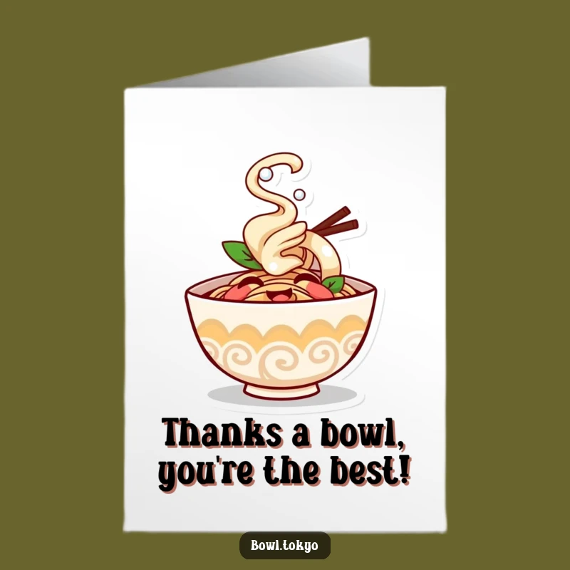 Funny Free Printable Ramen Thank You Card: Giggles & Gratitude - Downloadable Gift