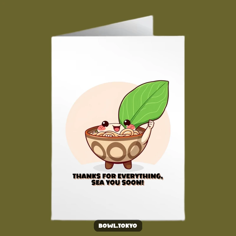 Free Printable Ramen Thank You Card: Nori Gratitude - Funny Downloadable Gift