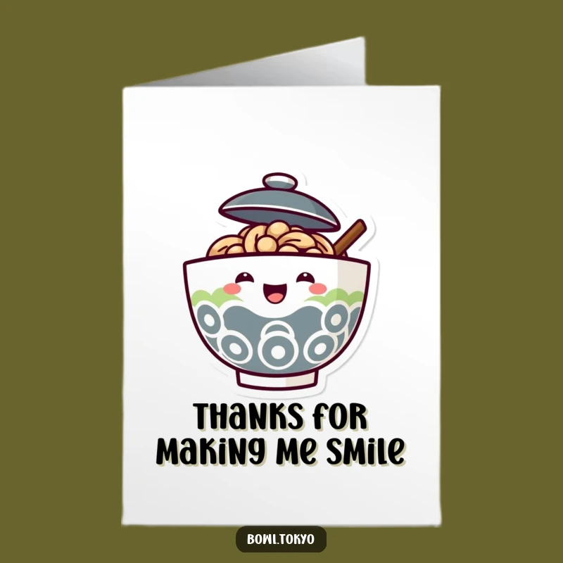 Free Printable Ramen Thank You Card: Joyful Noodle Gratitude Funny Downloadable Gift