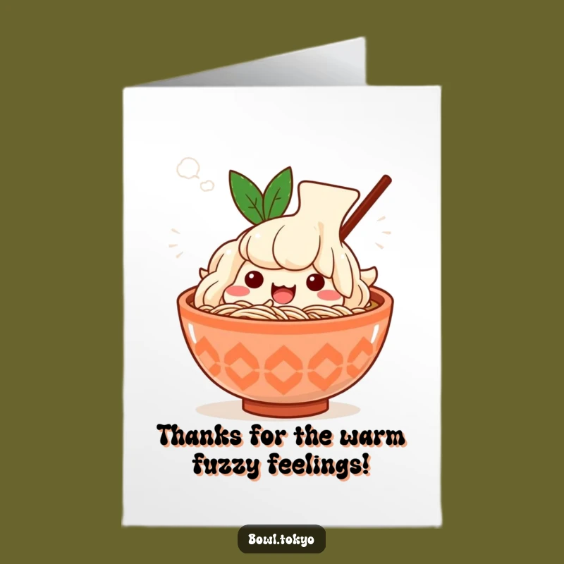 Funny Free Printable Thank You Card: Steamy Ramen Gratitude!