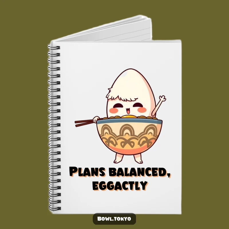 Funny Journal Ramen Bowl Notebook: Egg Balancing Focus Gift