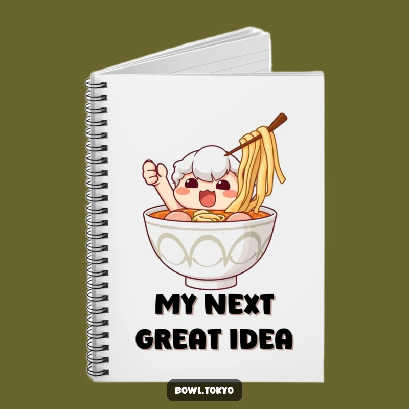 Funny Ramen Bowl Nori Jotter Notebook: Hilarious Stationery for Foodie Notes