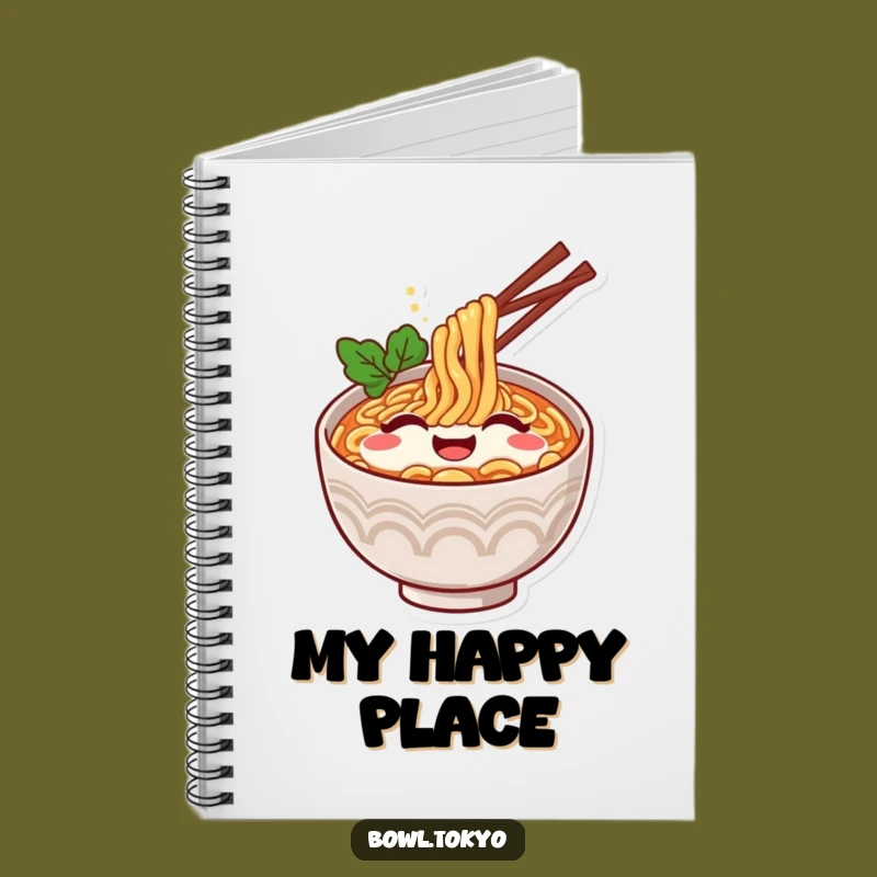 Funny Ramen Contented Sigh Notebook: Cheerful Stationery for Happy Thoughts