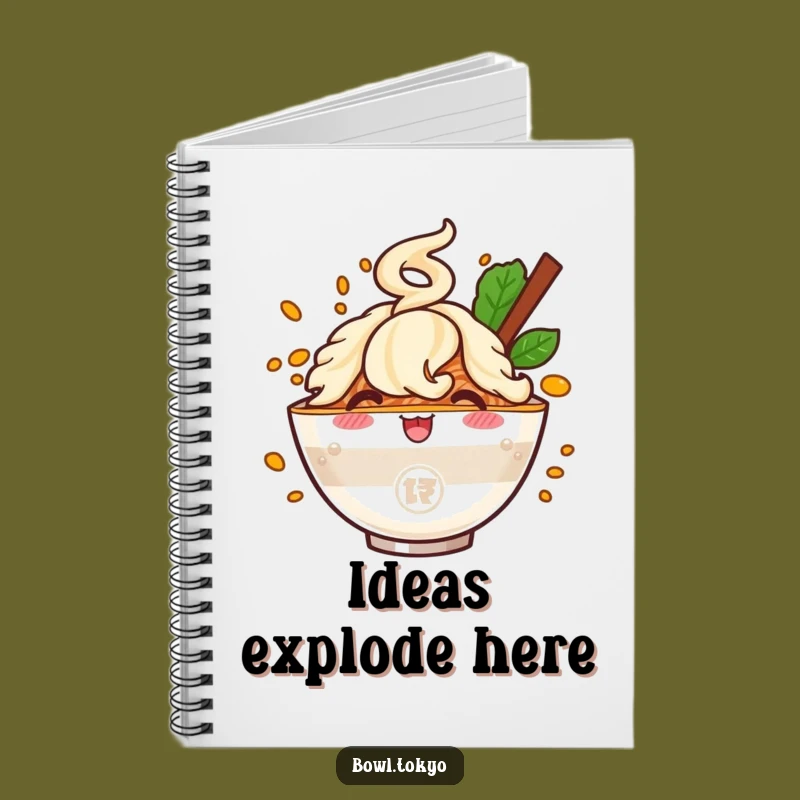 Funny Ramen Flavor Burst Notebook: Cheerful Character Journal for Ideas