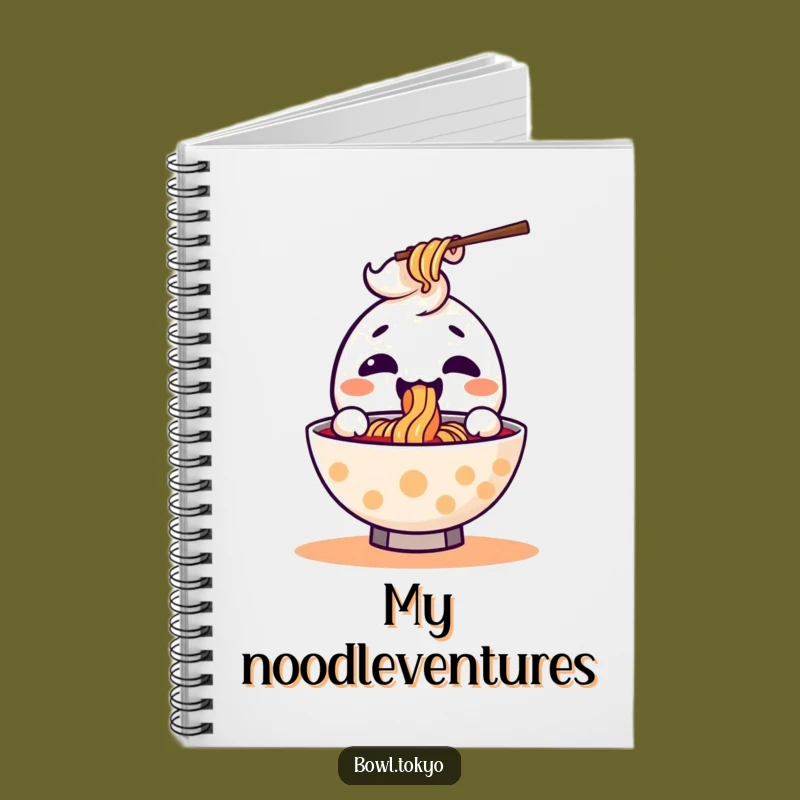 Funny Ramen Slurp Notebook: Kawaii Character Diary, Perfect Gift for Writers