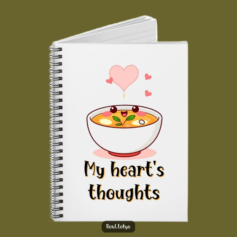 Funny Broth Bowl Notebook: Heart Steam Journal, Perfect Funny Gift for Notes