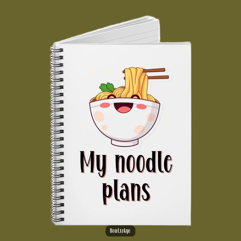 Funny Ramen Noodle Slide Notebook: Grinning Character Journal for Ideas