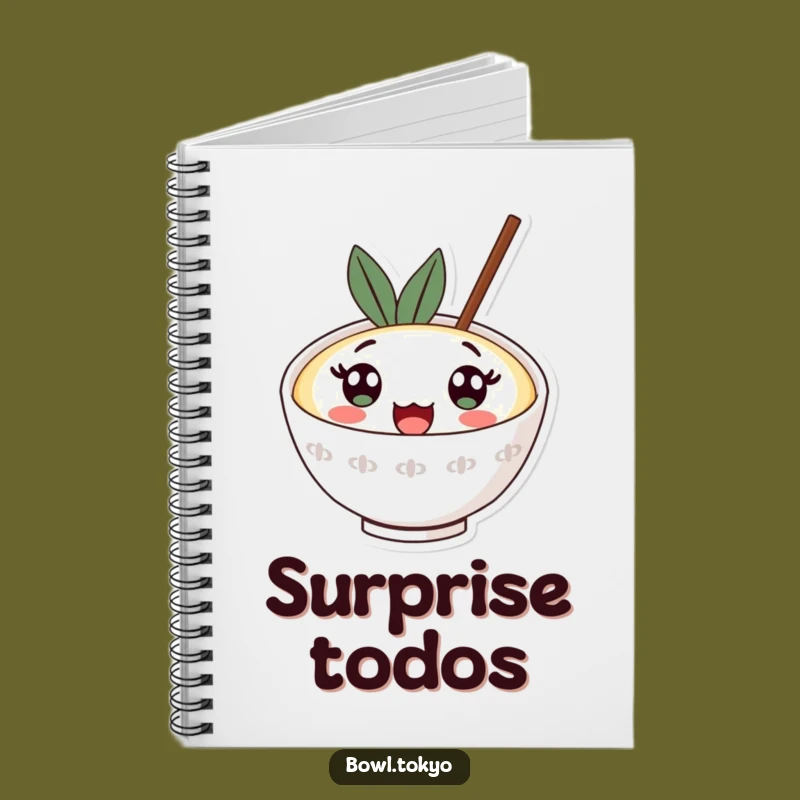 Funny Surprised Ramen Notebook: Wide Eyes Diary, Perfect Writer Gift