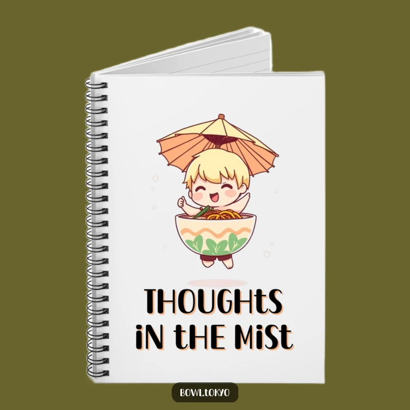 Funny Ramen Mist Dancer Notebook: Whimsical Noodle Character Journal Gift