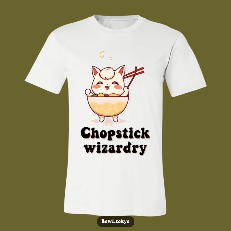 Funny Juggling Ramen T-Shirt: Cheerful Chopstick Character Tee, Gift