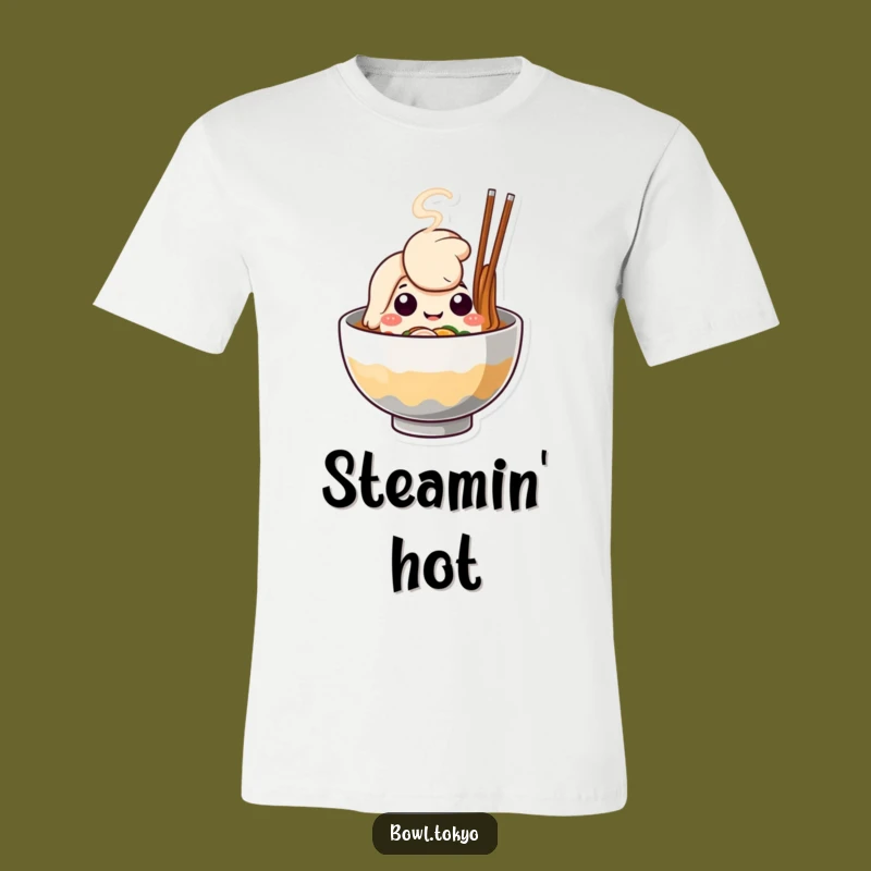 Funny Happy Ramen Bowl T-Shirt, a Cute and Hilarious Gift for Noodle Enthusiasts