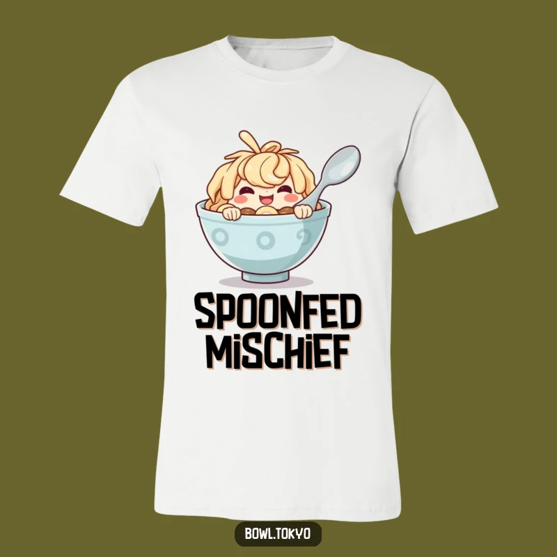 Funny Ramen Bowl Mischief T-Shirt - Cheeky Grin Tee, Perfect Gag Gift