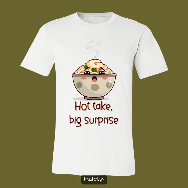 Funny Ramen Shirt - Shocked Steam Character Tee
