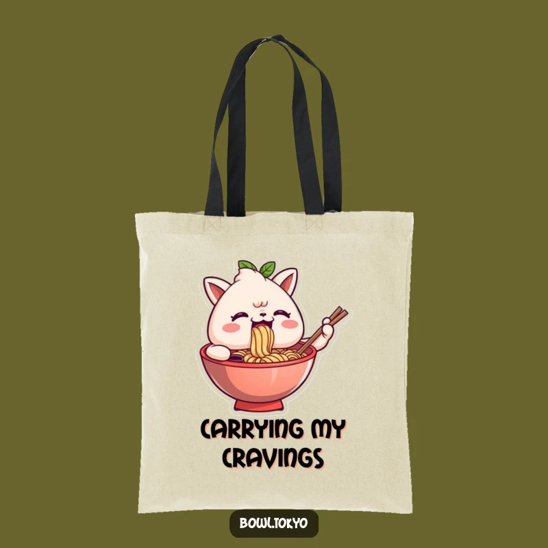 Funny Ramen Bowl Noodle Slurp Tote Bag - Carry Your Laughs and Groceries!