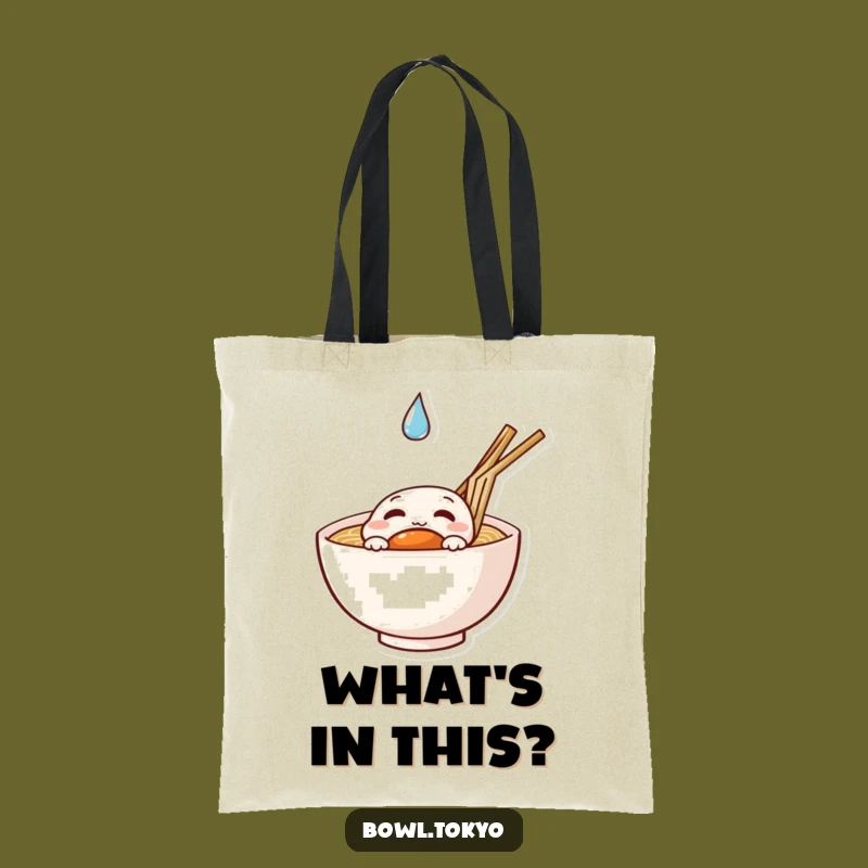 Funny Curious Ramen Tote Bag: Carry Your Curiosity and Essentials