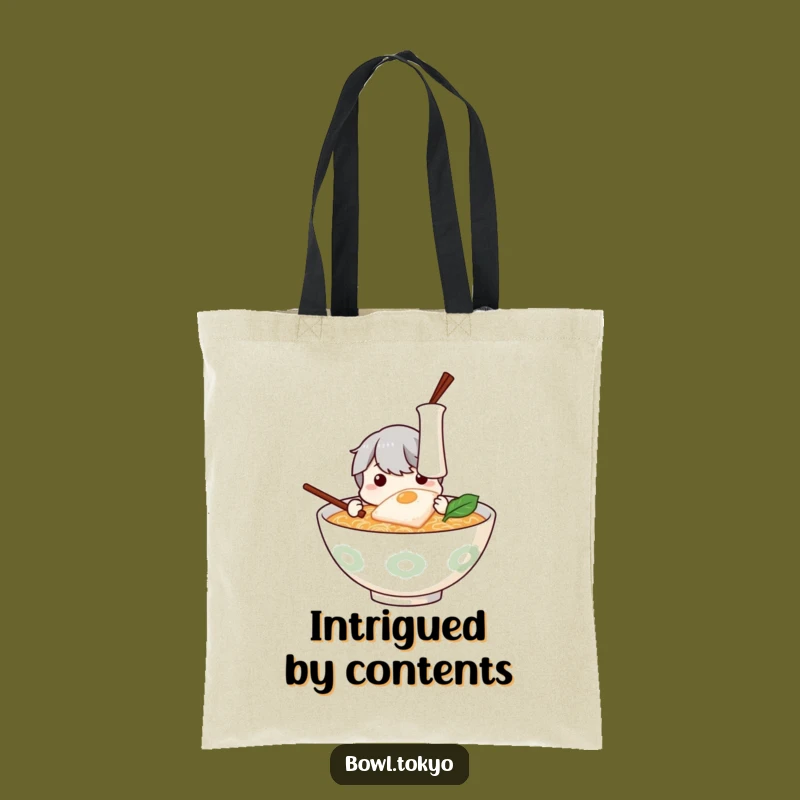 Funny Ramen Kamaboko Observer Tote Bag: Stylish Bag for Curious Shoppers