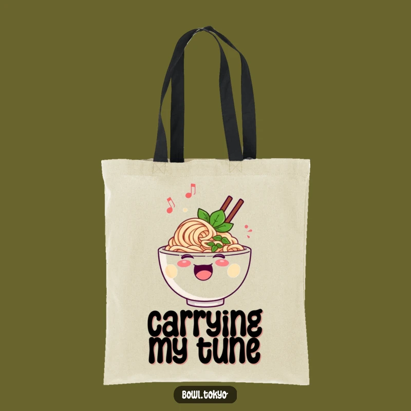 Funny Singing Ramen Tote Bag - Carry Your Melody
