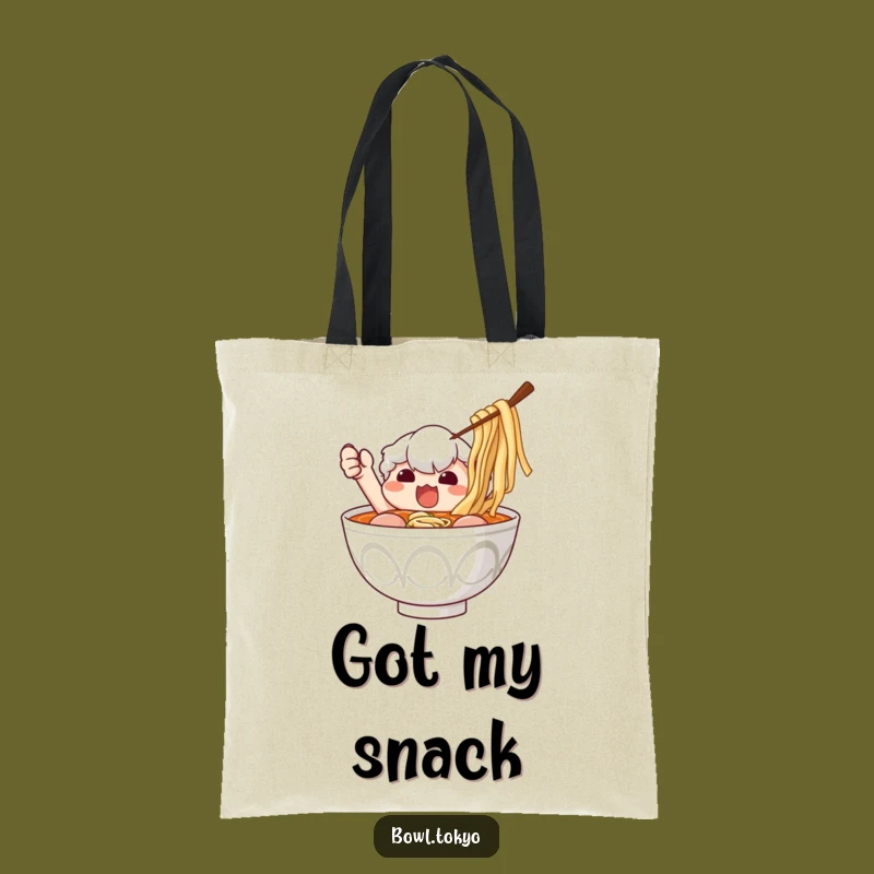 Funny Ramen Nori Hunter Tote Bag: Stylish and Humorous Accessory for Shoppers
