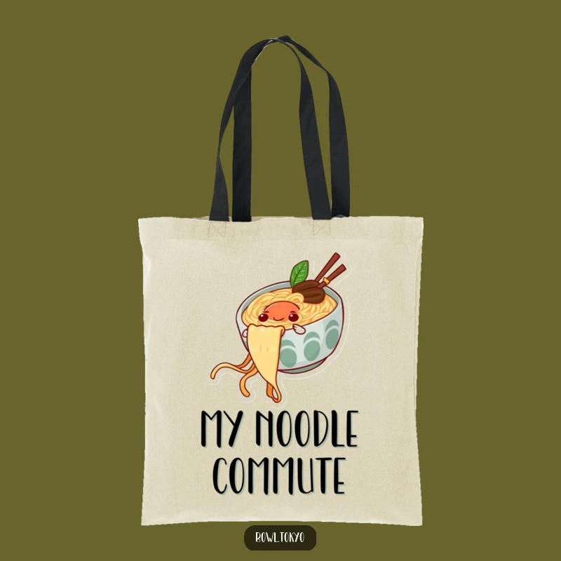 Funny Ramen Slide Tote Bag: Noodle Rider Carryall, Ideal Funny Gift for Market Trips